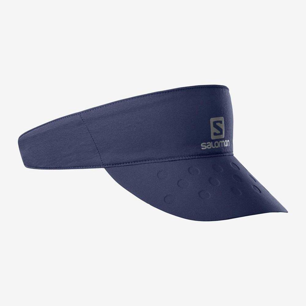 Salomon Singapore Womens Visor - SENSE VISOR Navy | 01438-ZQHJ